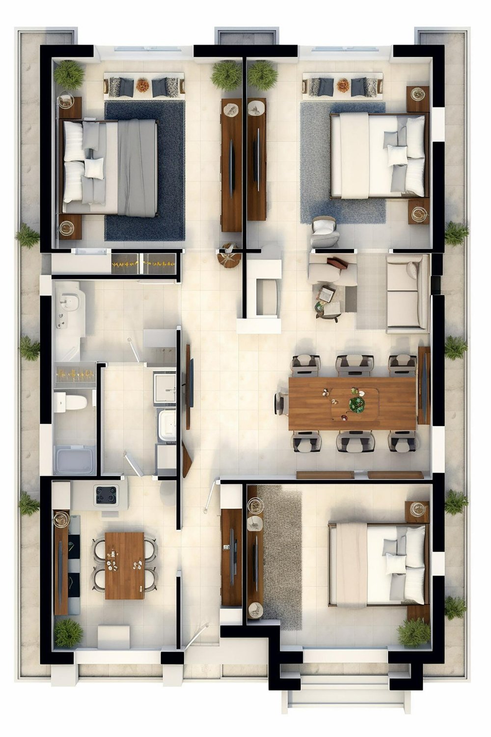 2BHK Type 1